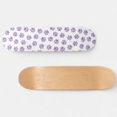 Doodle Paws, Dog Paws, Paarse Paws Persoonlijk Skateboard (Horizontaal)