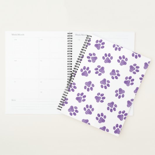 Doodle Paws, Dog Paws, Paarse Paws Planner (Display)
