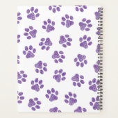 Doodle Paws, Dog Paws, Paarse Paws Planner (Achterkant)