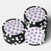 Doodle Paws, Dog Paws, Paarse Paws Poker Chips (Opstapeling)