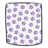 Doodle Paws, Dog Paws, Paarse Paws Rugtassen (Verwijderbaar gezicht)