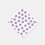 Doodle Paws, Dog Paws, Paarse Paws Servet (Hoek)