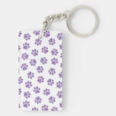 Doodle Paws, Dog Paws, Paarse Paws Sleutelhanger (achterkant)