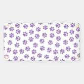 Doodle Paws, Dog Paws, Paarse Paws Spandoek (Horizontaal)
