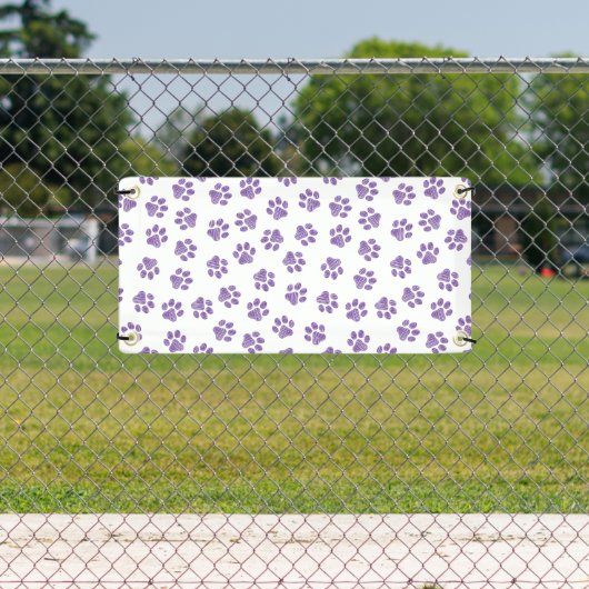 Doodle Paws, Dog Paws, Paarse Paws Spandoek (Insitu)
