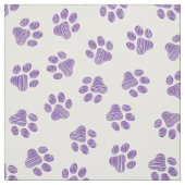 Doodle Paws, Dog Paws, Paarse Paws Stof (Swatch)