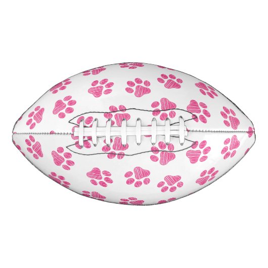 Doodle Paws, Dog Paws, Pink Paws American Football (Voorkant)