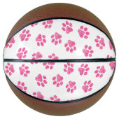 Doodle Paws, Dog Paws, Pink Paws Basketbal (Voorkant)