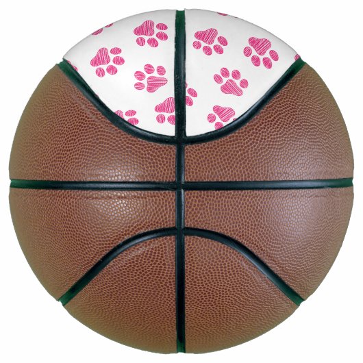 Doodle Paws, Dog Paws, Pink Paws Basketbal (Rechts)