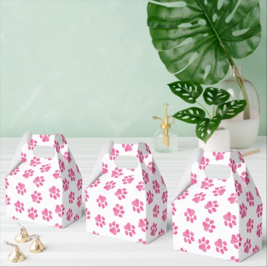 Doodle Paws, Dog Paws, Pink Paws Bedankdoosjes (Meervoudige)