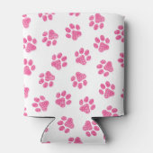Doodle Paws, Dog Paws, Pink Paws Blikjeskoeler (Achterkant)
