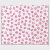 Doodle Paws, Dog Paws, Pink Paws Cadeaupapier (Vlak)