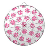 Doodle Paws, Dog Paws, Pink Paws Dartbord (Voorkant)
