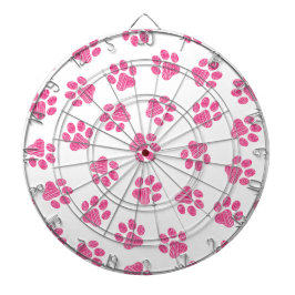 Doodle Paws, Dog Paws, Pink Paws Dartbord