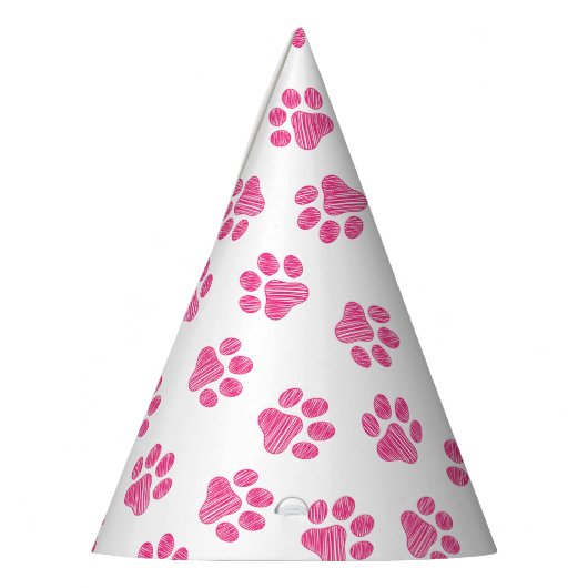 Doodle Paws, Dog Paws, Pink Paws Feesthoedjes (Links)