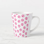 Doodle Paws, Dog Paws, Pink Paws Latte Mok (Rechts)