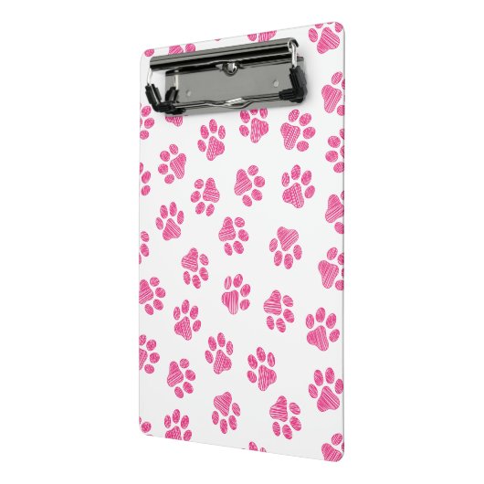 Doodle Paws, Dog Paws, Pink Paws Mini Klembord (Angled2)