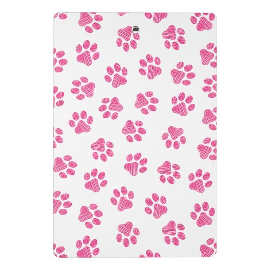 Doodle Paws, Dog Paws, Pink Paws Mini Klembord (Achterkant)