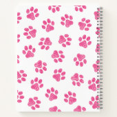 Doodle Paws, Dog Paws, Pink Paws Notitieboek (Achterkant)