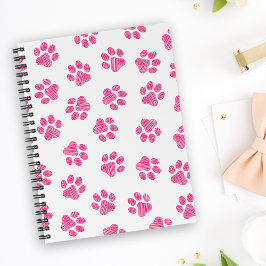 Doodle Paws, Dog Paws, Pink Paws Notitieboek