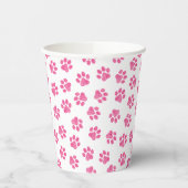 Doodle Paws, Dog Paws, Pink Paws Papieren Bekers (Links)