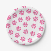 Doodle Paws, Dog Paws, Pink Paws Papieren Bordje (Voorkant)