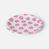 Doodle Paws, Dog Paws, Pink Paws Papieren Bordje (Gekanteld)