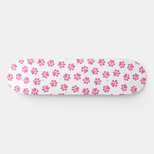Doodle Paws, Dog Paws, Pink Paws Persoonlijk Skateboard (Horizontaal)
