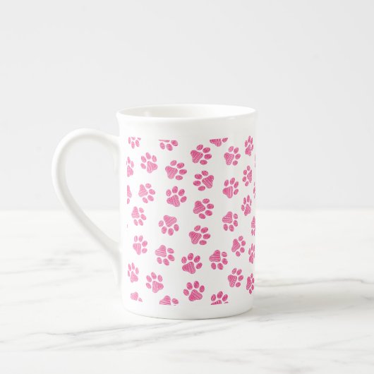 Doodle Paws, Dog Paws, Pink Paws Porselein Kop (Links)