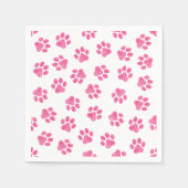 Doodle Paws, Dog Paws, Pink Paws Servet (Voorkant)