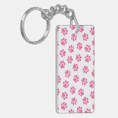 Doodle Paws, Dog Paws, Pink Paws Sleutelhanger (Voorkant Links)