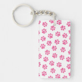 Doodle Paws, Dog Paws, Pink Paws Sleutelhanger (Voorkant)