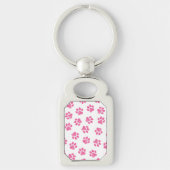 Doodle Paws, Dog Paws, Pink Paws Sleutelhanger (Voorkant)