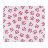 Doodle Paws, Dog Paws, Pink Paws Snijplank (Voorkant)