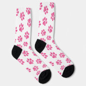 Doodle Paws, Dog Paws, Pink Paws Sokken (Rechts)
