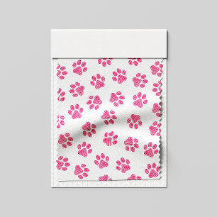Doodle Paws, Dog Paws, Pink Paws Stof
