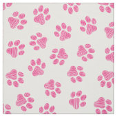 Doodle Paws, Dog Paws, Pink Paws Stof (Swatch)