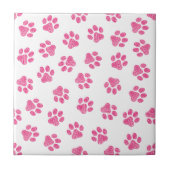 Doodle Paws, Dog Paws, Pink Paws Tegeltje (Voorkant)