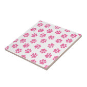 Doodle Paws, Dog Paws, Pink Paws Tegeltje (Zijkant)