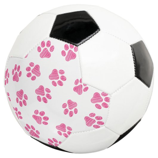 Doodle Paws, Dog Paws, Pink Paws Voetbal (Drie kwart)