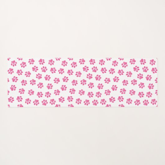 Doodle Paws, Dog Paws, Pink Paws Yogamat (Achterkant (horizontaal))