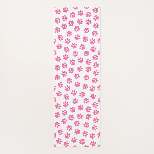 Doodle Paws, Dog Paws, Pink Paws Yogamat (Achterkant)