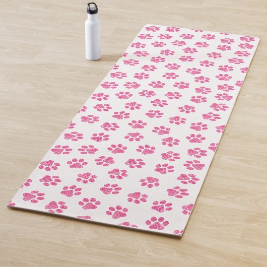 Doodle Paws, Dog Paws, Pink Paws Yogamat (In situ)