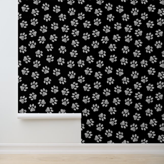 Doodle Paws, Dog Paws, White Paws Behang (Applicatie)