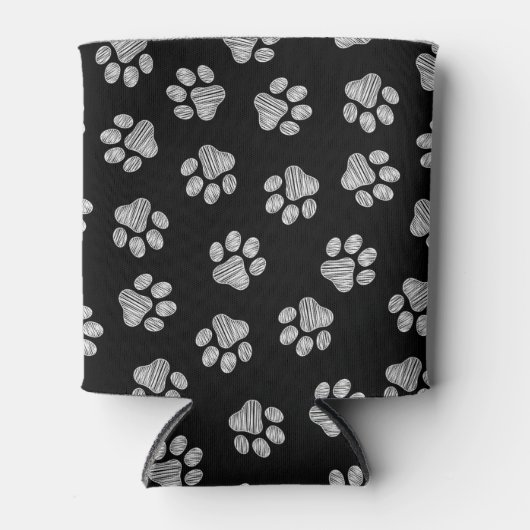 Doodle Paws, Dog Paws, White Paws Blikjeskoeler (Voorkant)