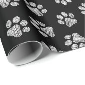 Doodle Paws, Dog Paws, White Paws Cadeaupapier (Rol Hoek)