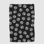 Doodle Paws, Dog Paws, White Paws Golfhanddoek (Voorkant)