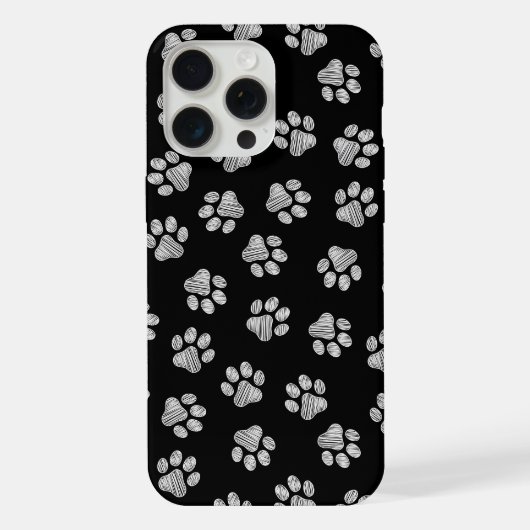 Doodle Paws, Dog Paws, White Paws iPhone Hoesje (Achterkant)