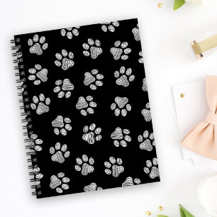 Doodle Paws, Dog Paws, White Paws Notitieboek