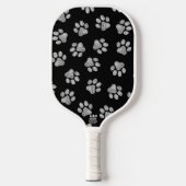 Doodle Paws, Dog Paws, White Paws Pickleball Paddle (Voorkant)